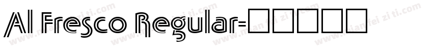 Al Fresco Regular字体转换